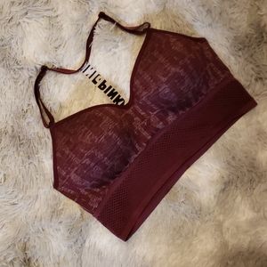 PINK Victoria's Secret Wireless Gym Swim Bra Top